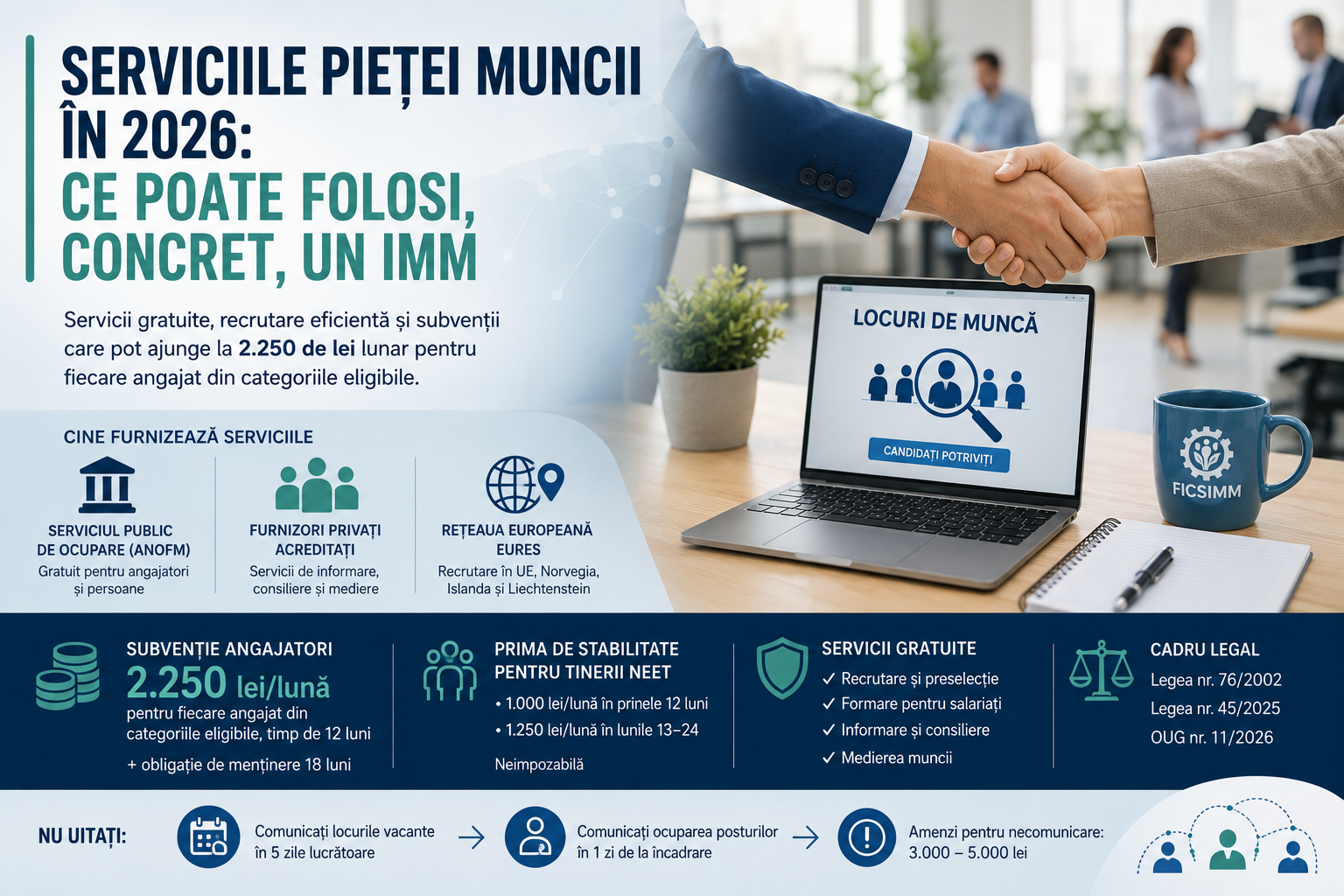 Serviciile pieței muncii în 2026: ce poate folosi, concret, un IMM