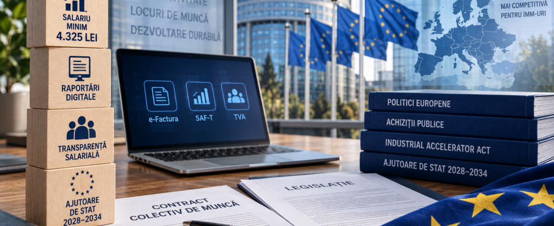 Ce se schimbă pentru IMM-uri: salariul minim, regulile digitale și harta europeană a ajutoarelor de stat